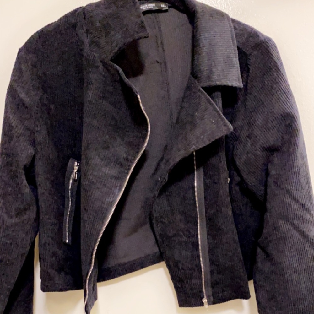 Black zip up jacket